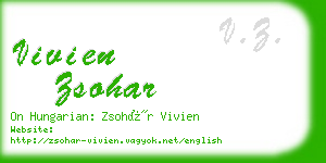 vivien zsohar business card